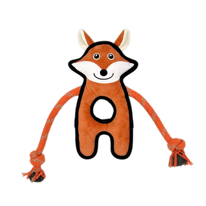 Wild Wonders Durable Plush Dog Toys | Tough Rope & Lining - Petstify