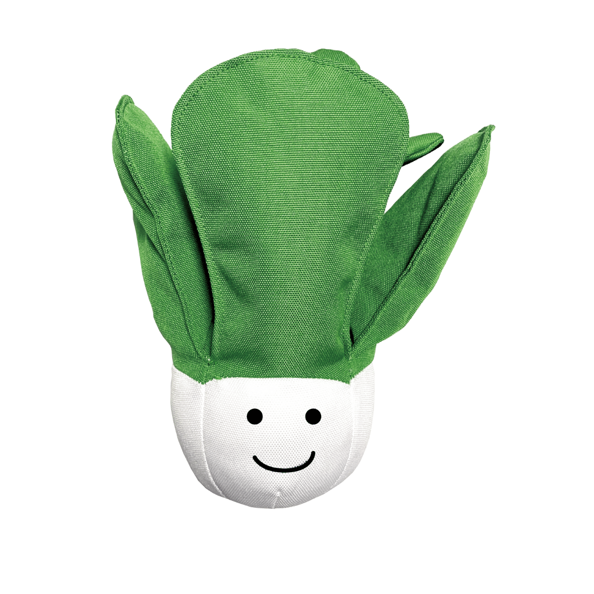 Petstify I Love Vegetables Cabbage plush dog toy made from eco-friendly recycled materials.