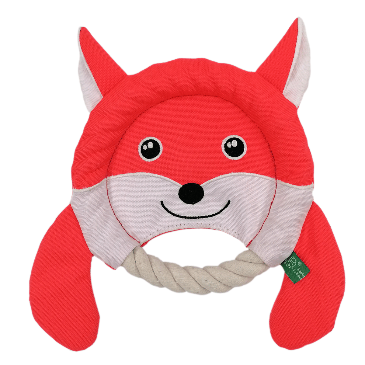 Petstify EcoPlay Fox Rope Frisbee Dog Toy - Sustainable Pet Toy