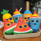 The complete Petstify Summer Party plush dog toy collection featuring Pineapple, Watermelon, Ice Cream, and Champagne toys.