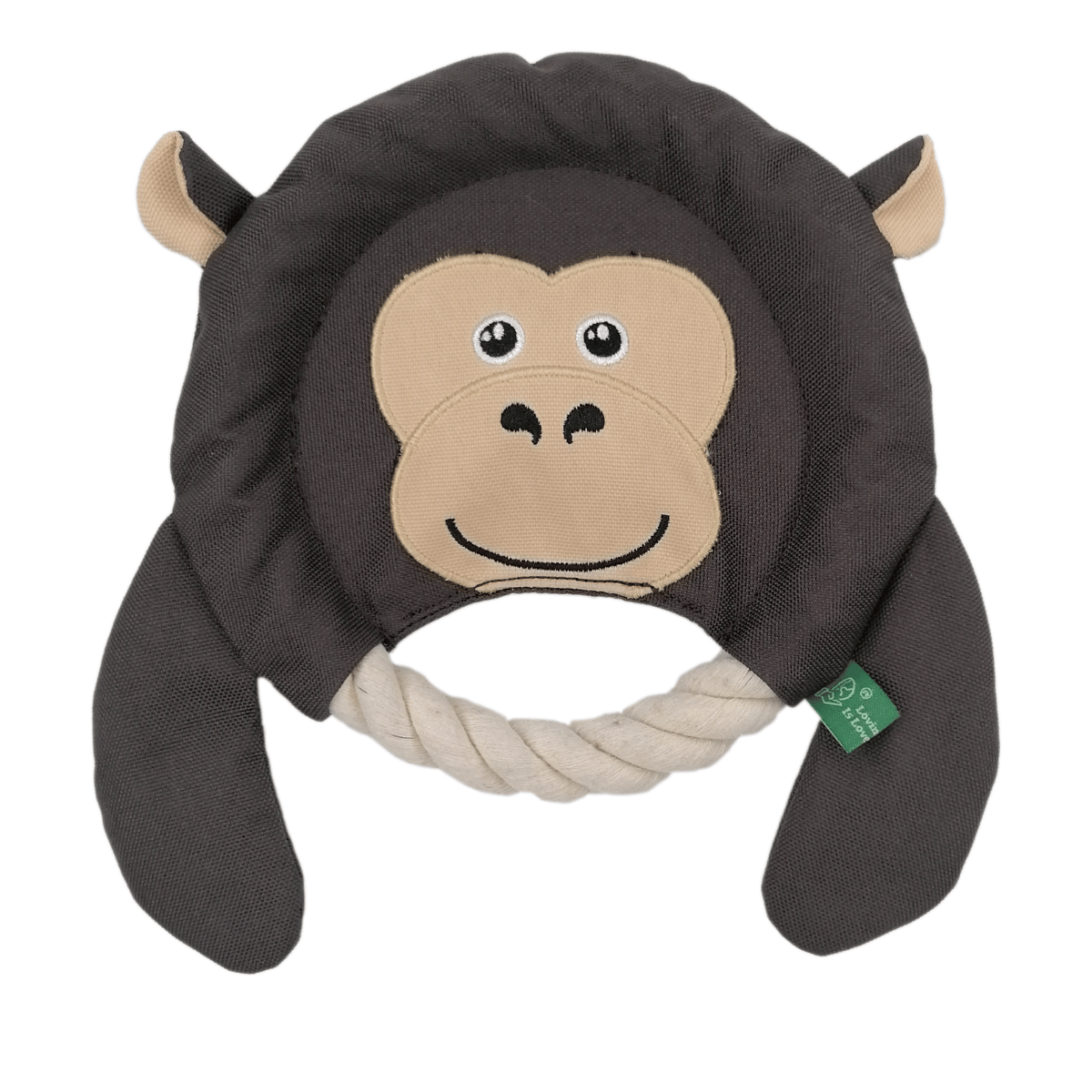 Petstify EcoPlay Monkey Rope Frisbee Dog Toy - Recycled Materials