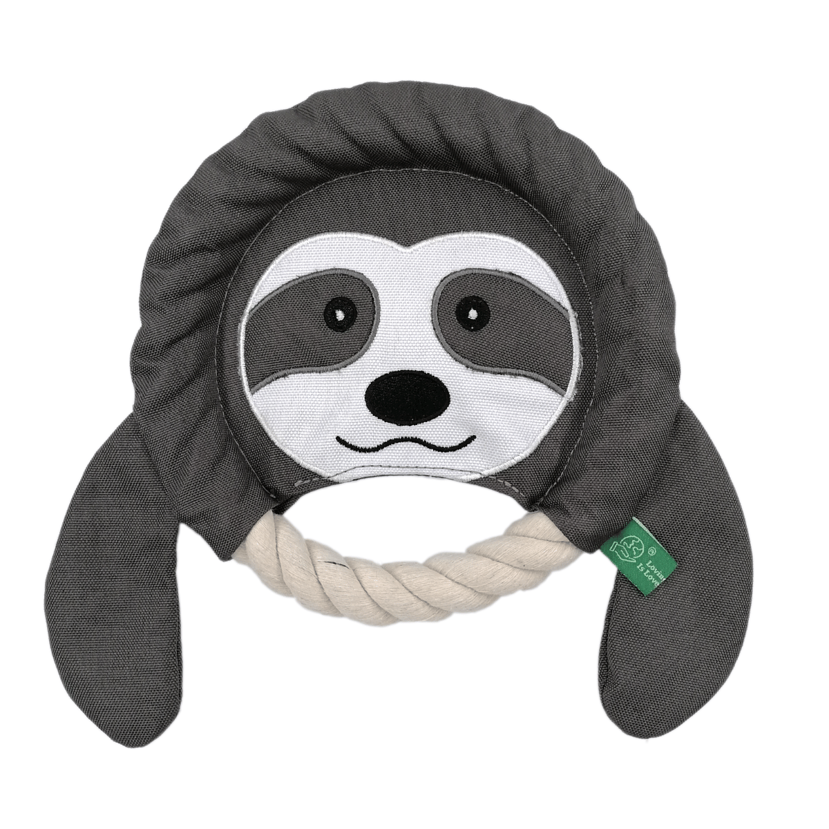 Petstify EcoPlay Sloth Rope Frisbee Dog Toy - Eco-Friendly Play
